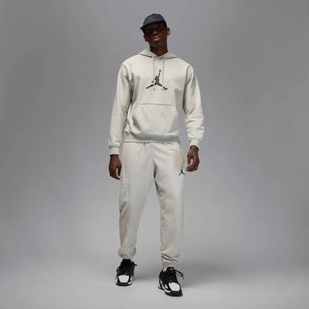 Air Jordan Sport Crossover Hoodie Men's Medium Gray Heather Fleece DSGL1318